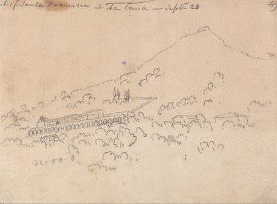 Santa Francesca at La Cava, September 20 by John Robert Cozens